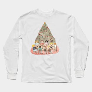 Christmas Greeting Card Long Sleeve T-Shirt